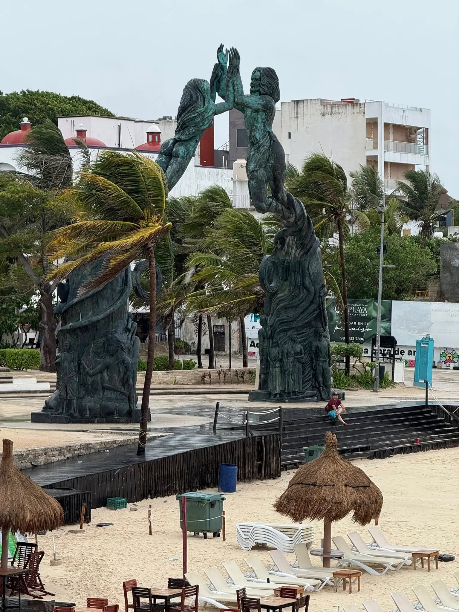 Sargazo hoy en Playa del Carmen 28 de Junio